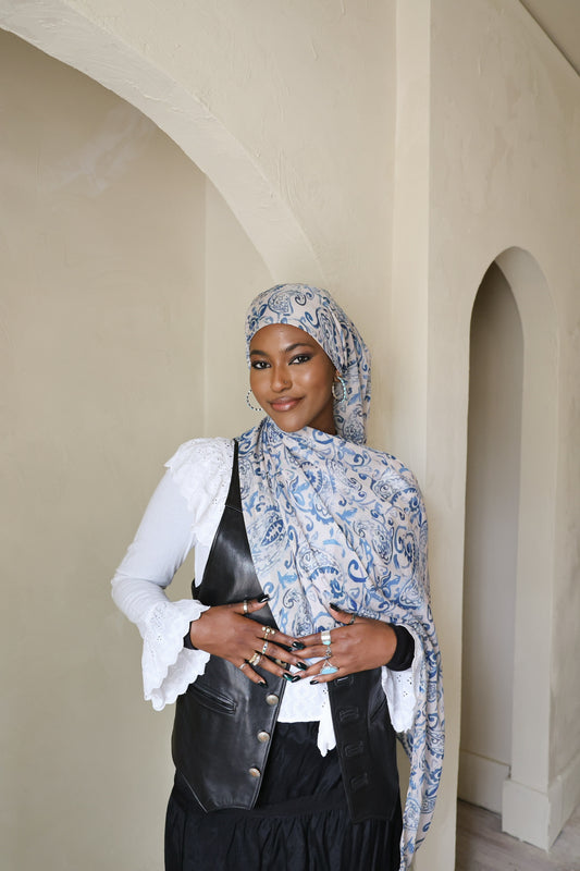 Blue Topaz Modal Hijab