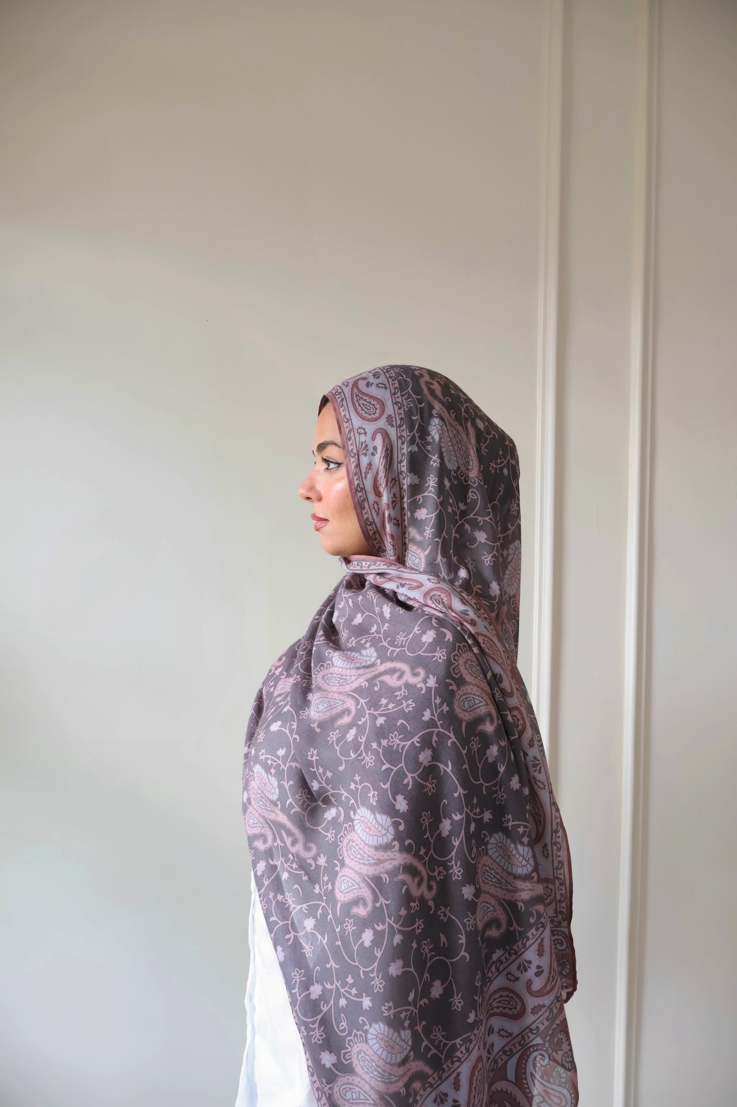 Blushing Paisley Modal Hijab