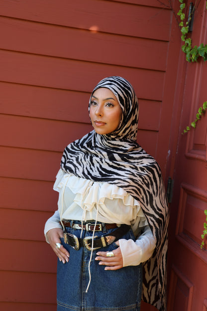 Queen Zebra Modal Hijab