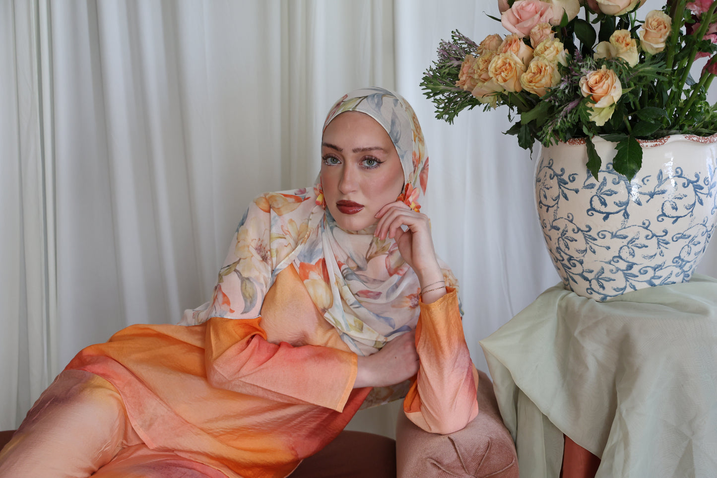 Whimsy Garden Modal Hijab