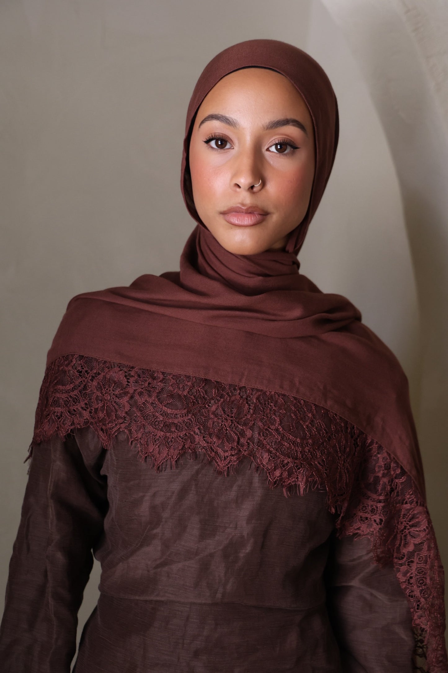 Tiramisu Lace Modal Hijab