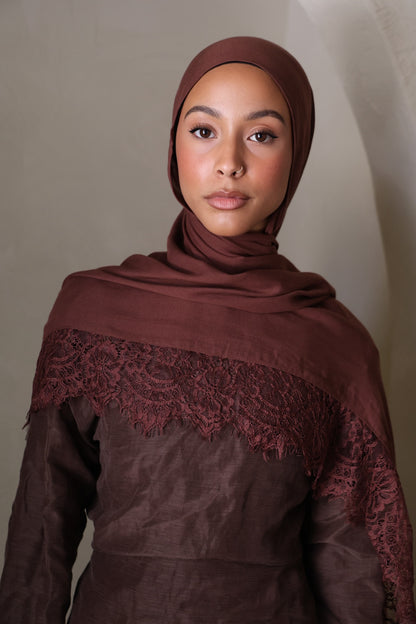Tiramisu Lace Modal Hijab
