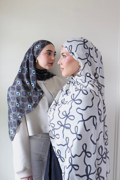 Tangled Silk Modal Hijab
