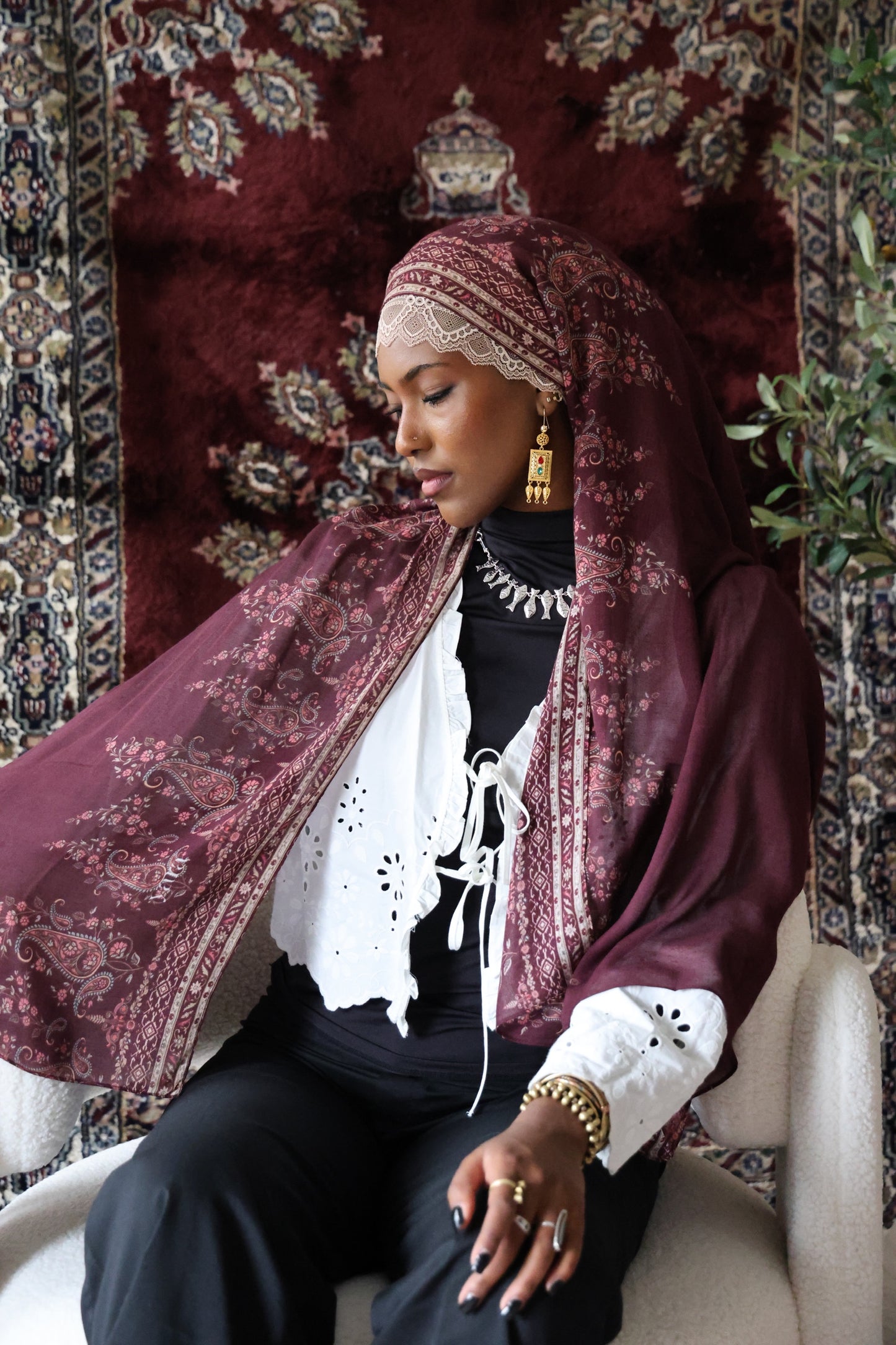 Pomegranate Groves Modal Hijab