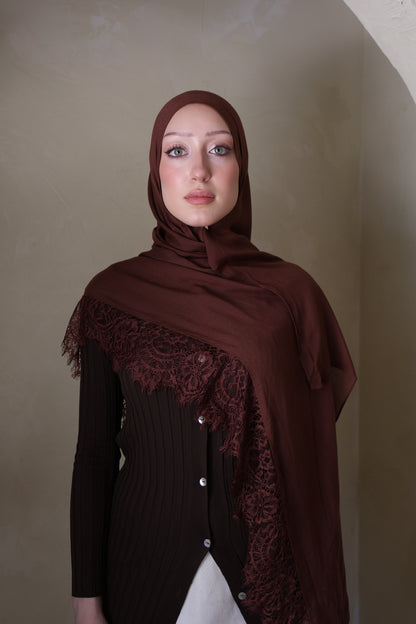Tiramisu Lace Modal Hijab
