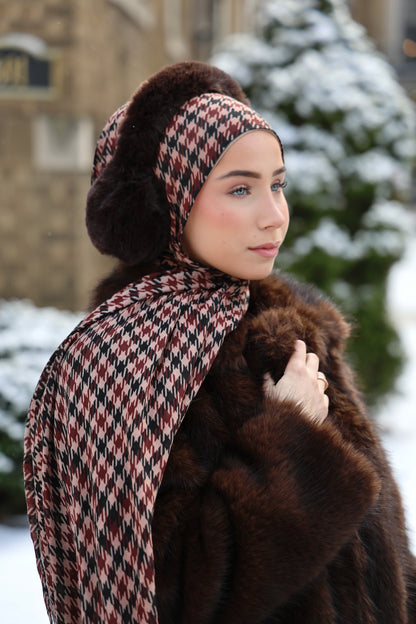 Ginger Plum Modal Hijab