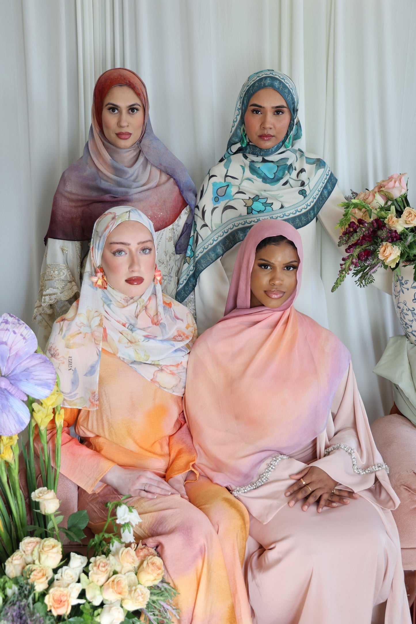 Whimsy Garden Modal Hijab