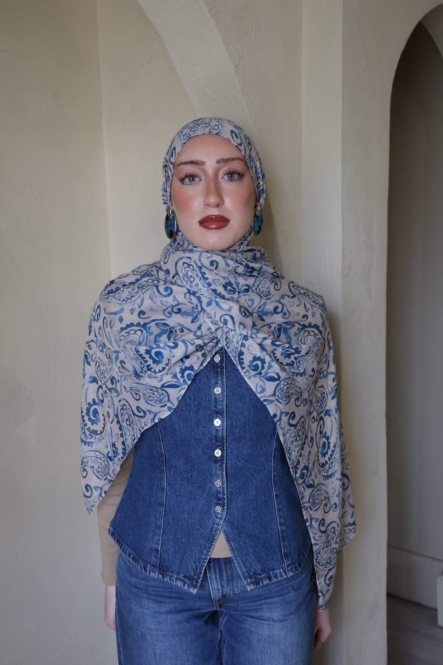 Blue Topaz Modal Hijab