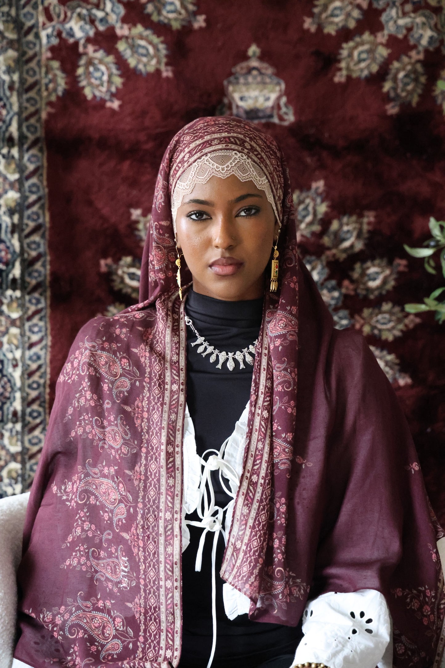 Pomegranate Groves Modal Hijab