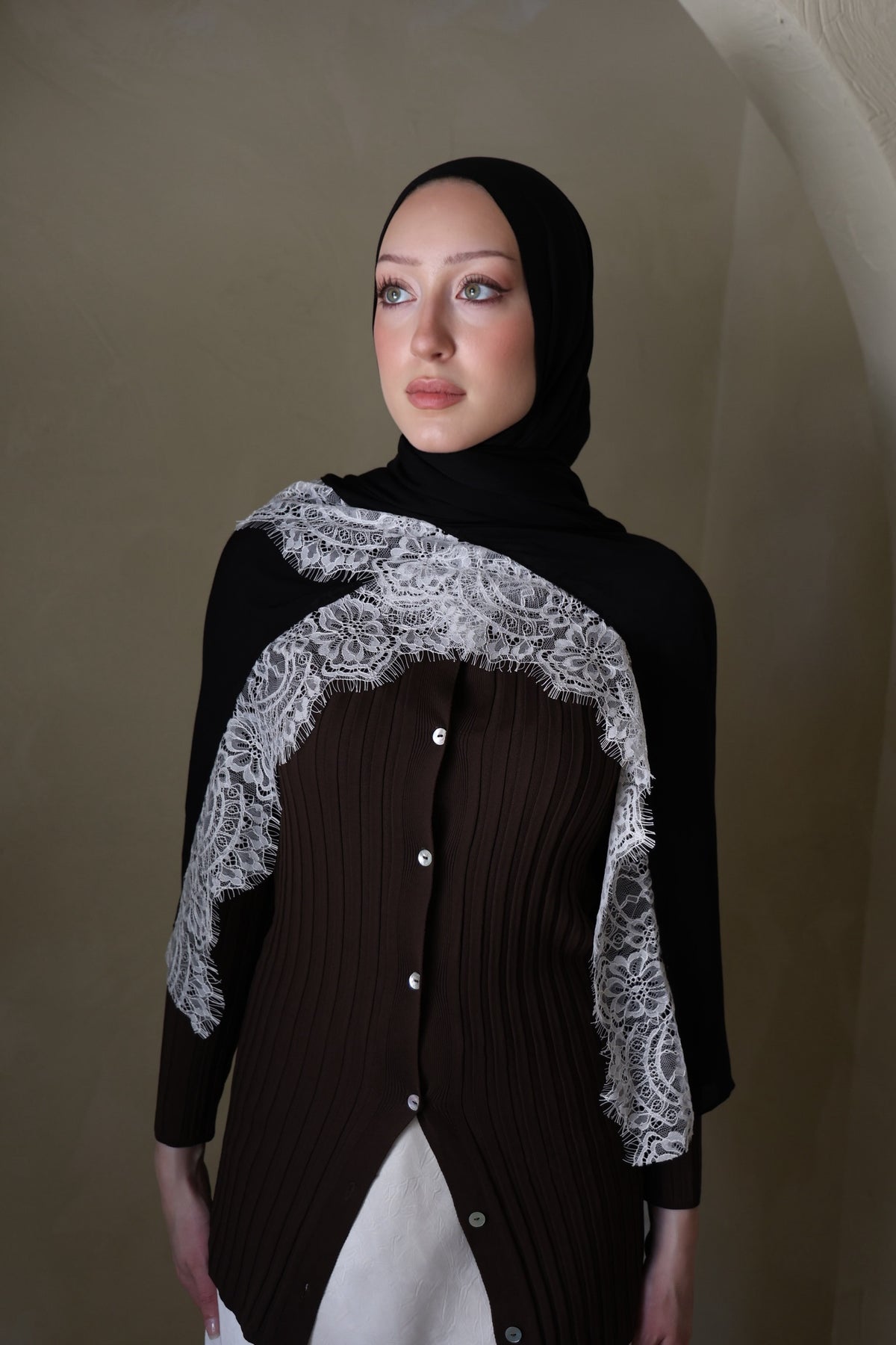 Eclair Lace Modal Hijab
