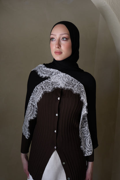 Eclair Lace Modal Hijab