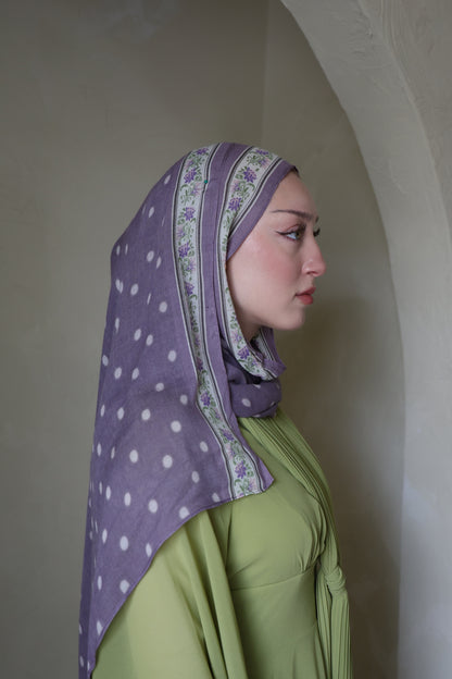 Lilac Vines Modal Hijab