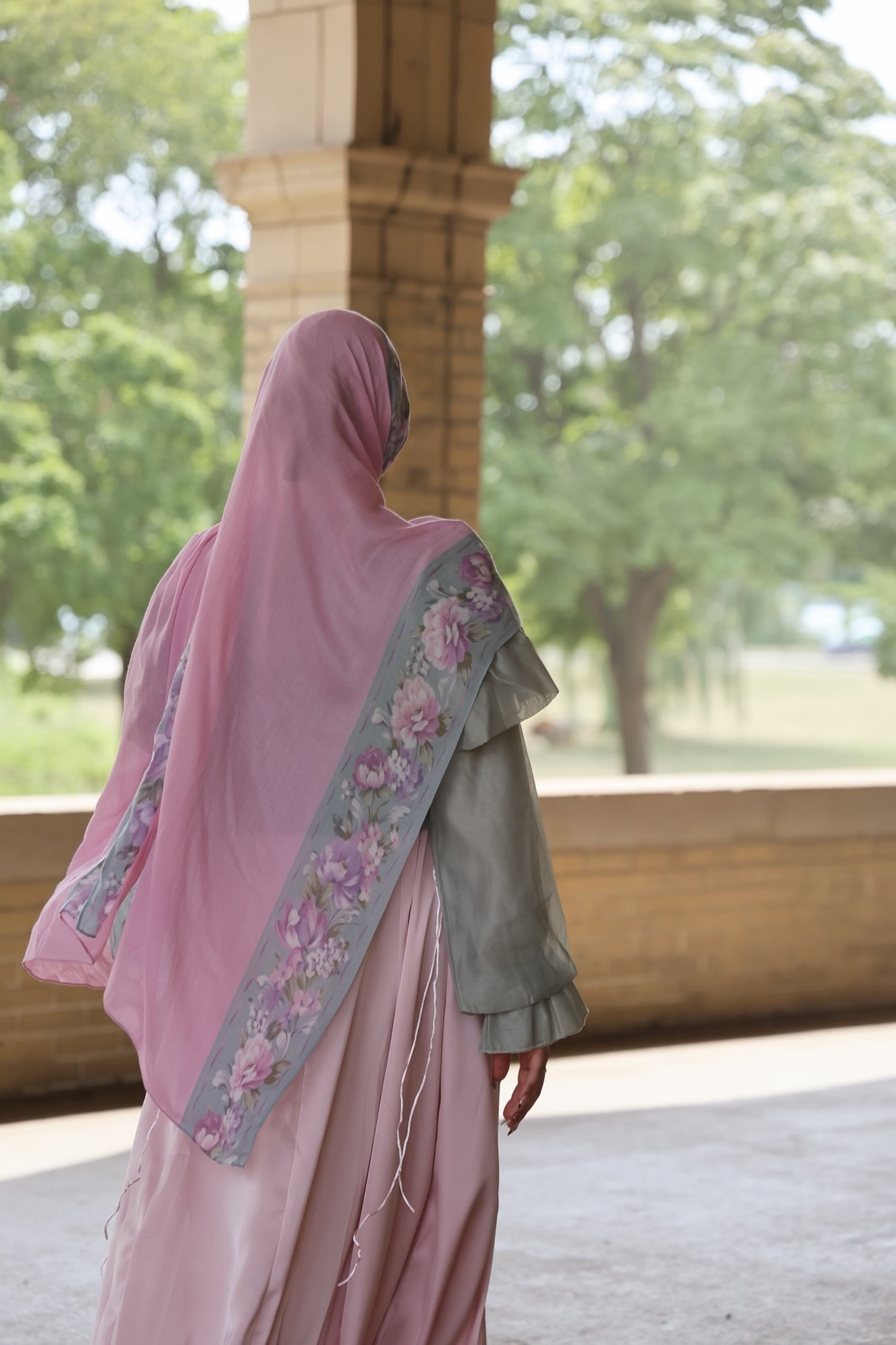 Peony Meadows Modal Hijab
