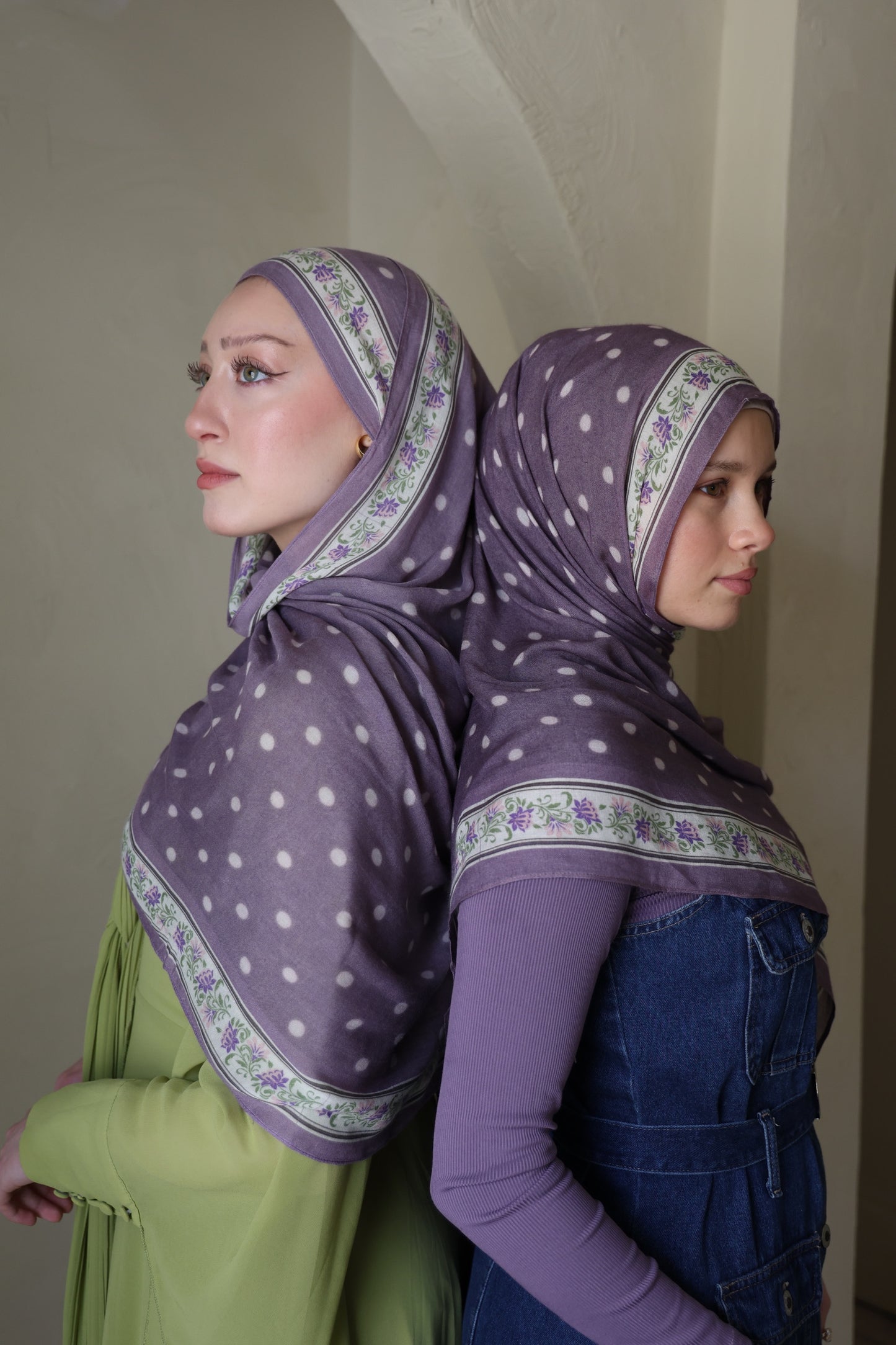 Lilac Vines Modal Hijab