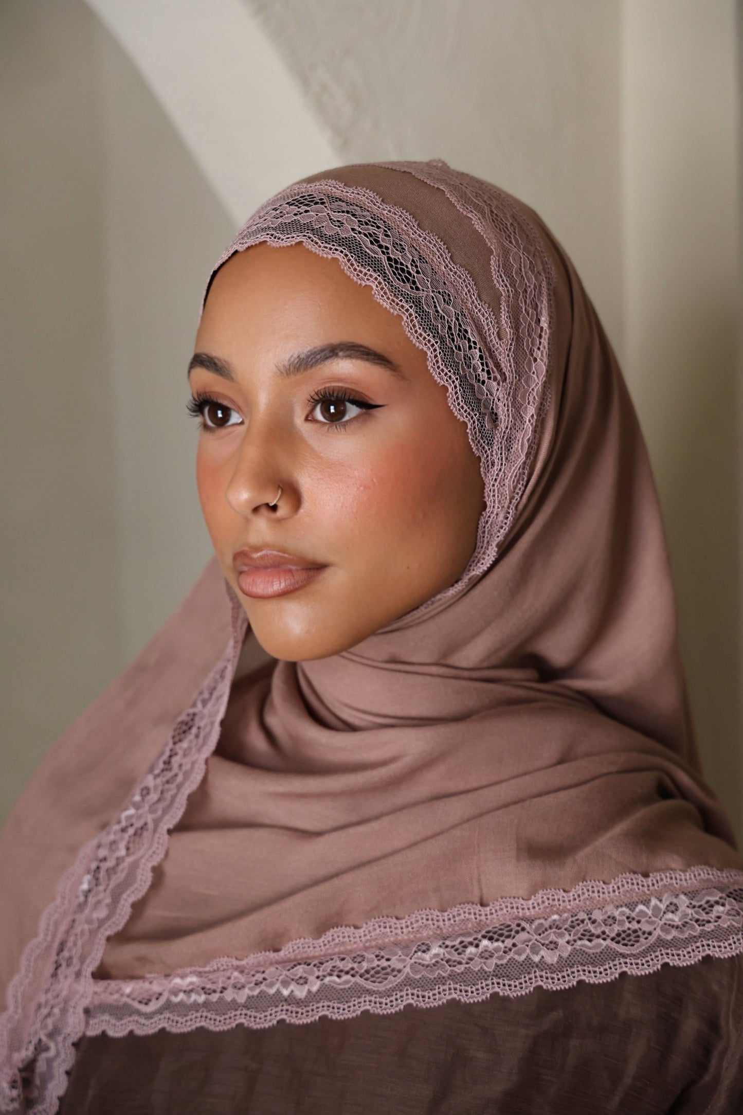 Almond Lace Modal Hijab