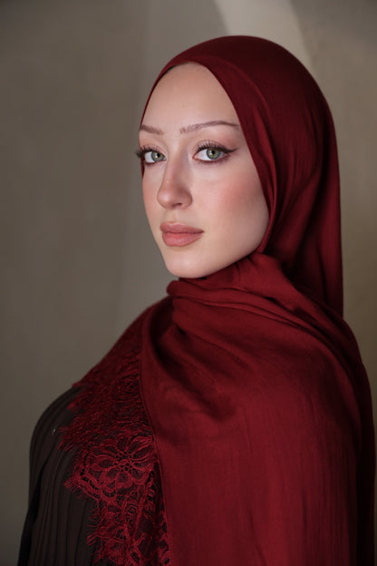 Strawberry Lace Modal Hijab