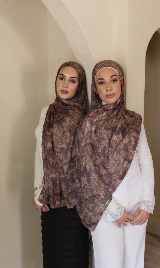 Umber Shadows Modal Hijab