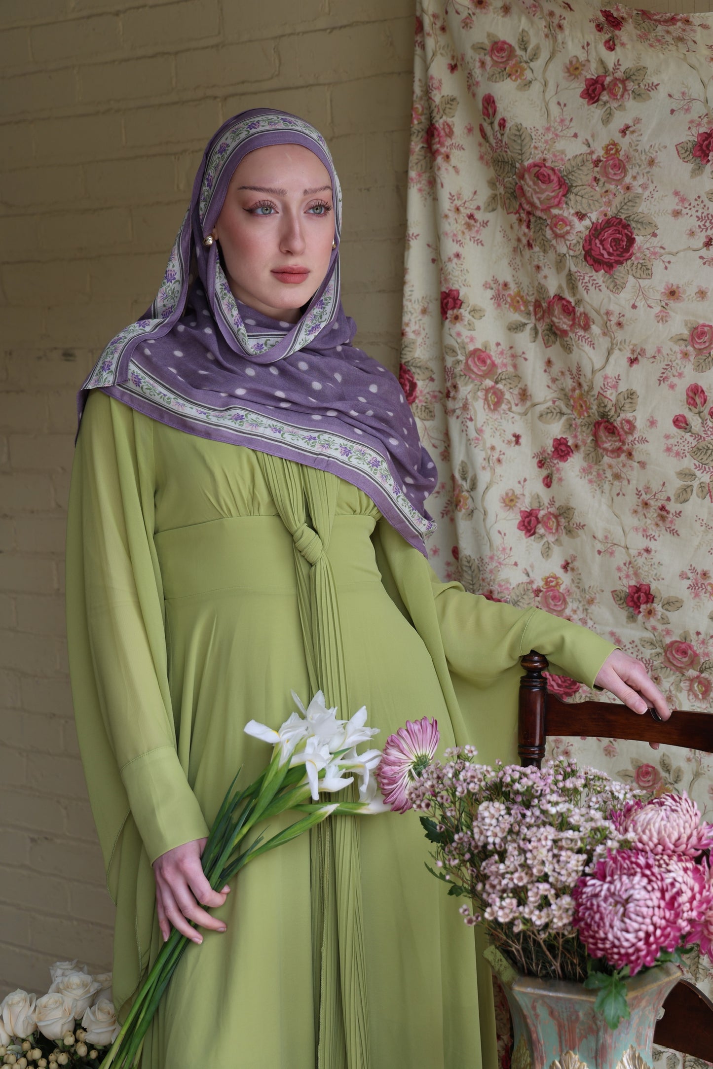 Lilac Vines Modal Hijab