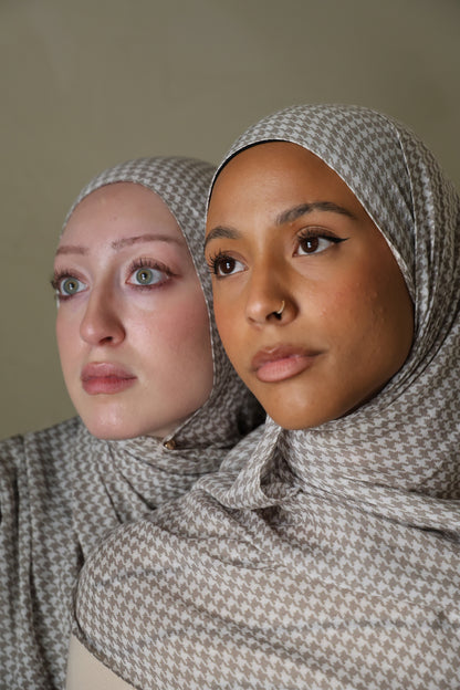 Classic Houndstooth Modal Hijab