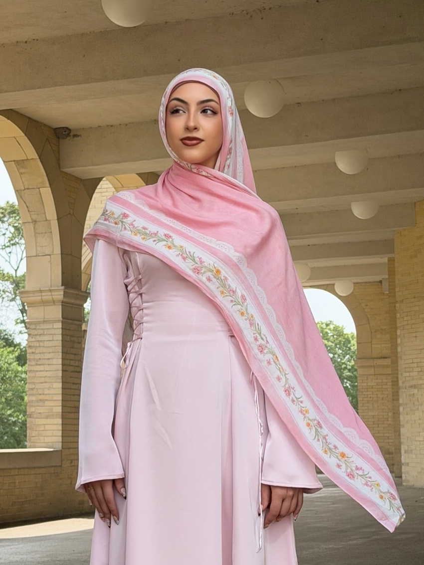 Enchanted Rose Modal Hijab