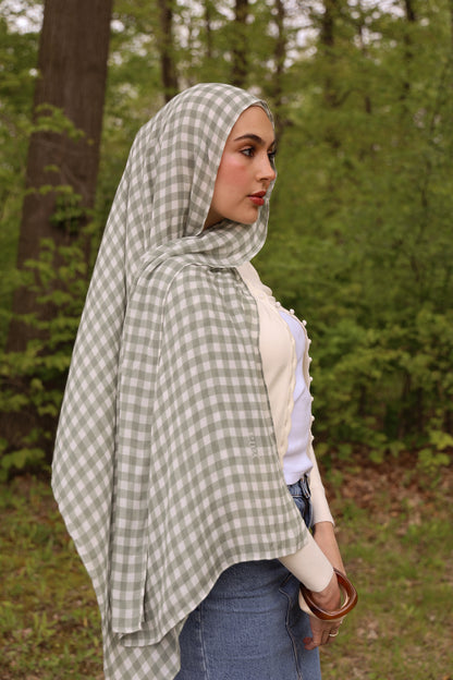 Heathered Sage Modal Hijab