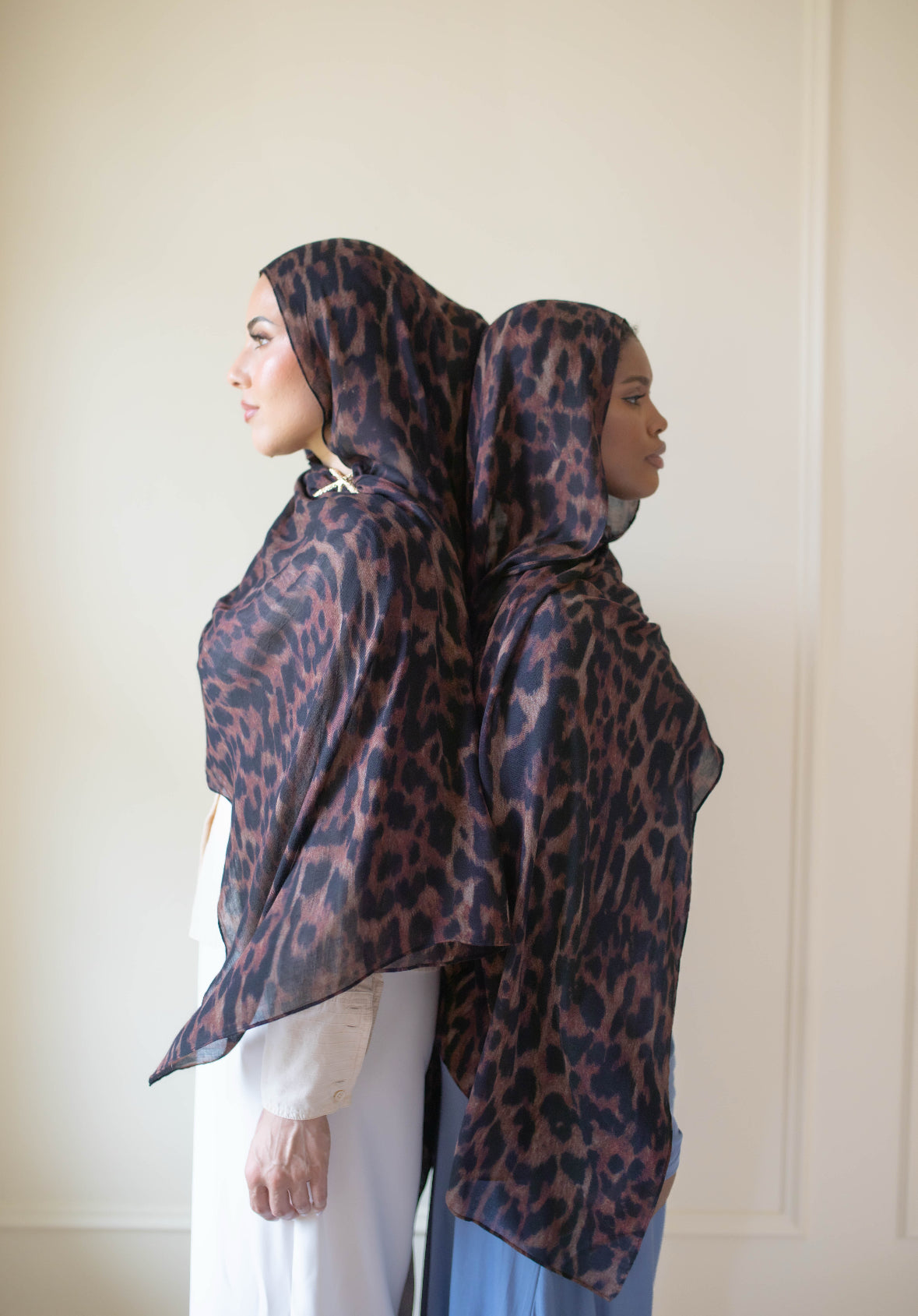 Sunset Leopard Modal Hijab