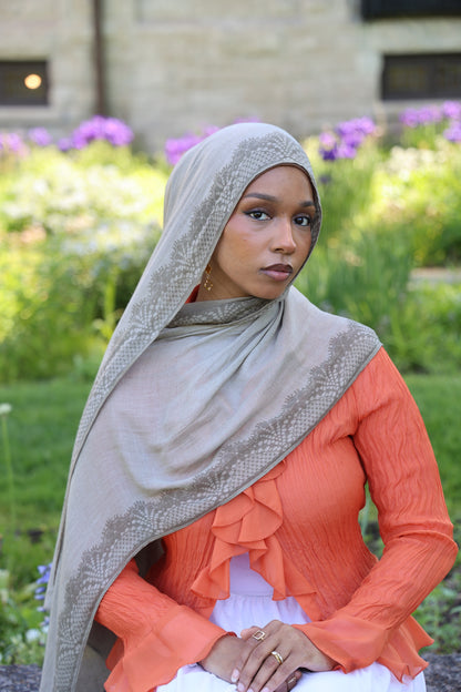 Seafoam Shore Modal Hijab