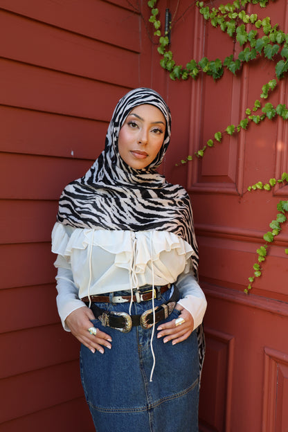 Queen Zebra Modal Hijab