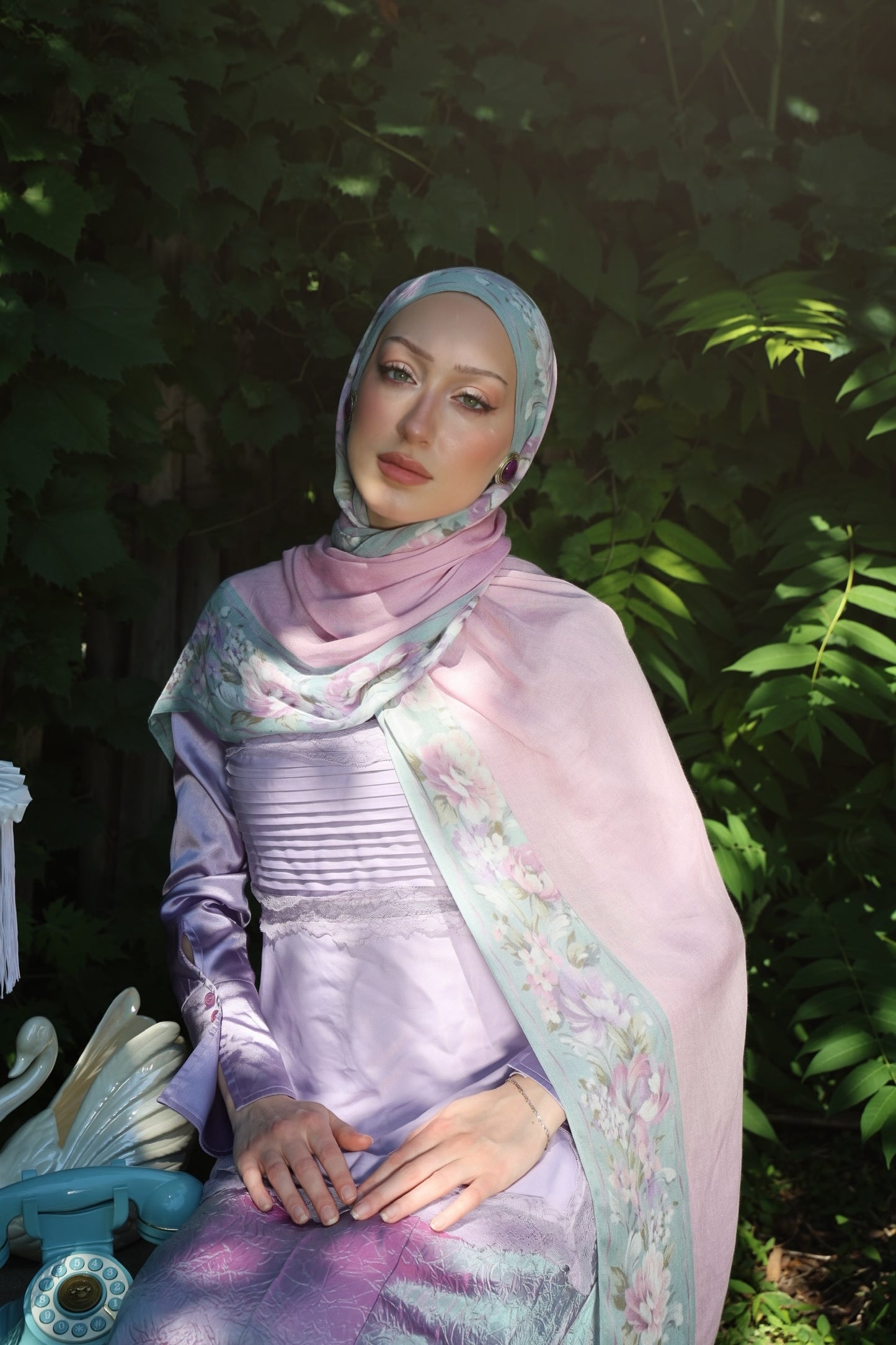 Peony Meadows Modal Hijab