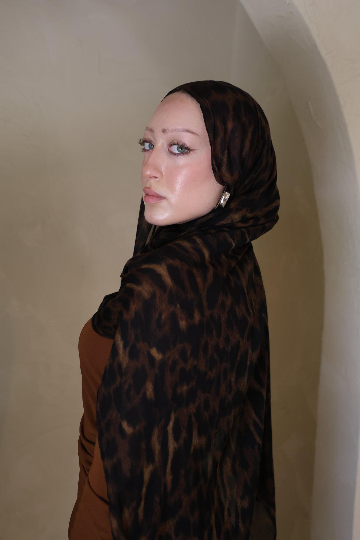 Coco Leopard Modal Hijab