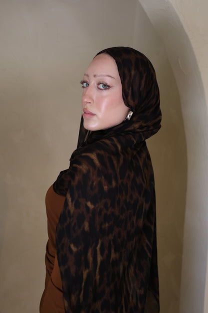 Coco Leopard Modal Hijab