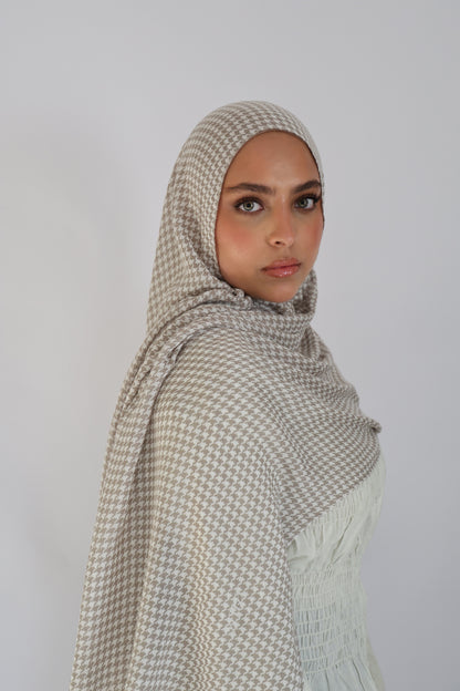Classic Houndstooth Modal Hijab