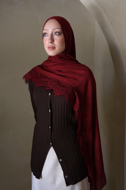 Strawberry Lace Modal Hijab