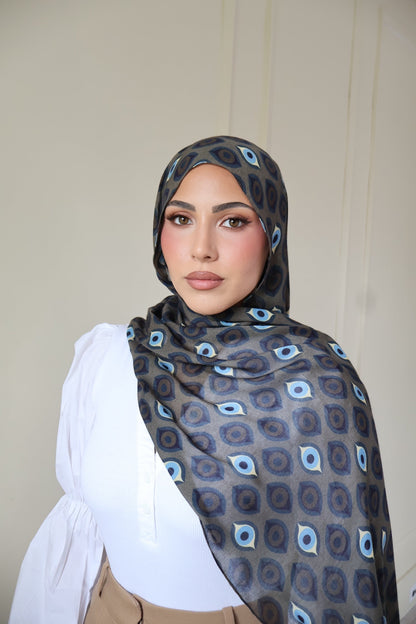 Peacock In Flight Modal Hijab