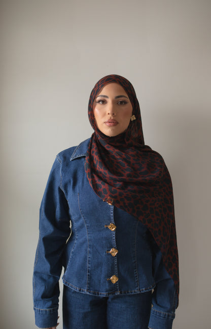 Saffron Safari Modal Hijab