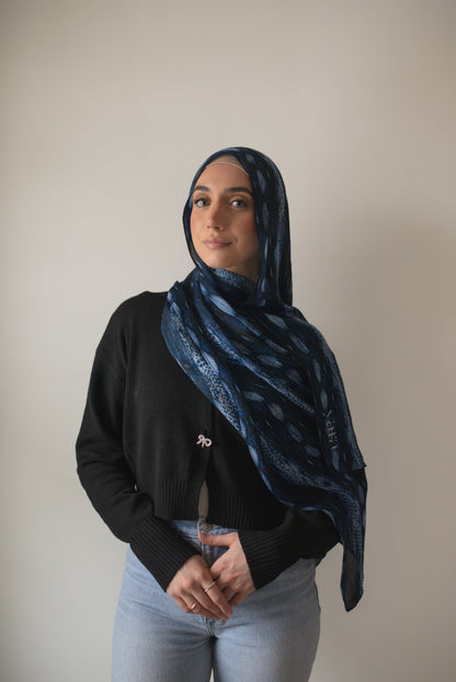 Sapphire Snake Modal Hijab